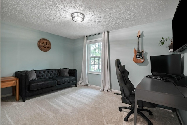 712 Suntree Dr, Westerville, OH 43081 - home office with carpet and a textured ceiling