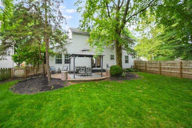 712 Suntree Dr, Westerville, OH 43081 - back of house with a gazebo, a patio area, and a fenced backyard