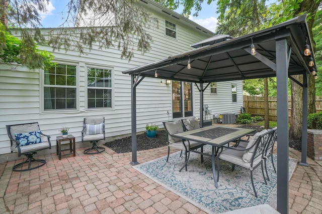 712 Suntree Dr, Westerville, OH 43081 - view of patio / terrace with a gazebo and outdoor dining space