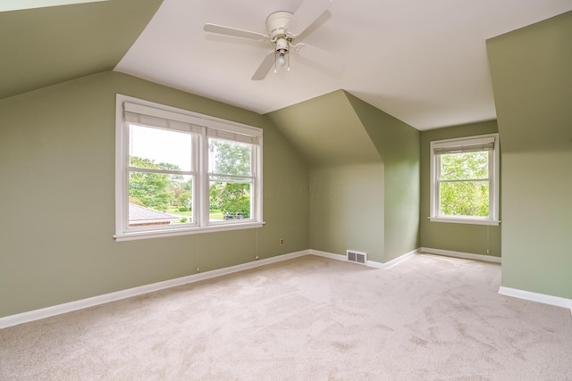 2006 Kentwell Rd, Upper Arlington, OH 43221 - bonus room featuring lofted ceiling, plenty of natural light, light carpet, and a ceiling fan