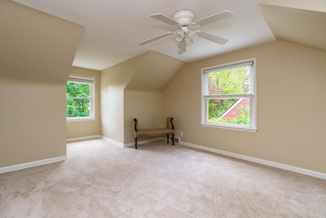 2006 Kentwell Rd, Upper Arlington, OH 43221 - bonus room with lofted ceiling, carpet floors, and a ceiling fan