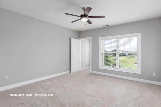 5177 Highpointe Lakes Dr Unit 9102, Westerville, OH 43081 - carpeted spare room featuring baseboards and a ceiling fan