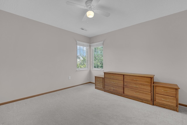 595 Piney Glen Dr, Columbus, OH 43230 - bedroom with light colored carpet and ceiling fan