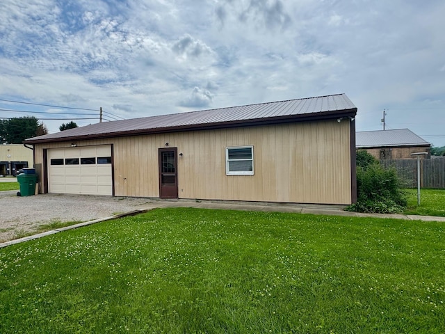 181 W 3rd St, Frazeysburg, OH 43822 - view of front facade featuring a metal roof and driveway