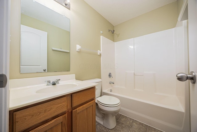 5654 Caledonia Dr, Westerville, OH 43081 - bathroom with vanity, shower / tub combination, and tile patterned floors