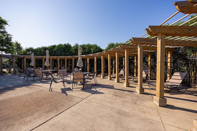 5654 Caledonia Dr, Westerville, OH 43081 - view of patio featuring a pergola