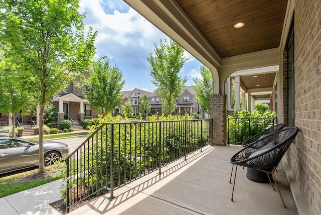 954 Hudson Xing, Columbus, OH 43212 - view of patio / terrace featuring a residential view