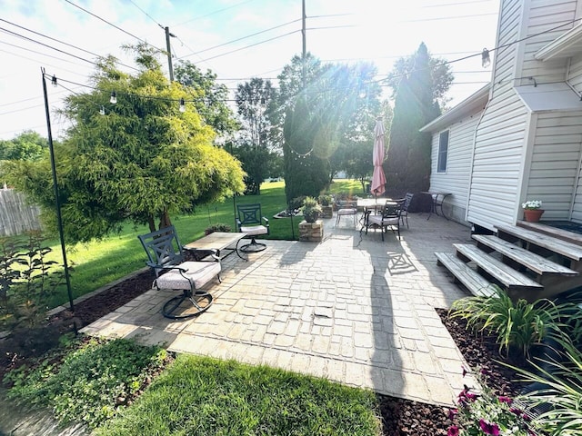 215 Barb Ct, Heath, OH 43056 - view of patio featuring outdoor dining area