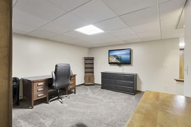 215 Barb Ct, Heath, OH 43056 - office featuring carpet and a paneled ceiling