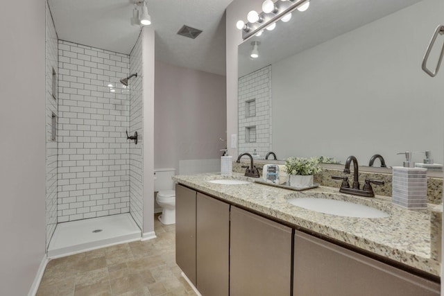 2375 Oakthorpe Dr, Hilliard, OH 43026 - full bathroom with double vanity and tiled shower