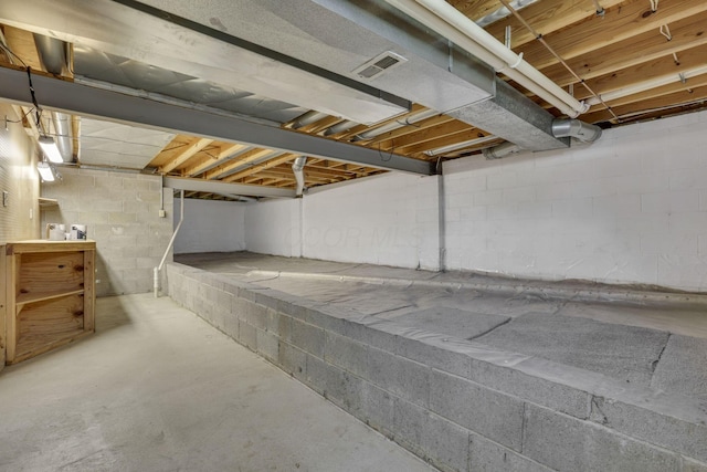 2375 Oakthorpe Dr, Hilliard, OH 43026 - unfinished basement featuring concrete block wall