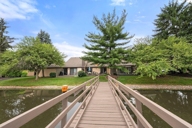3903 Inverness Cir, Dublin, OH 43016 - dock featuring a yard