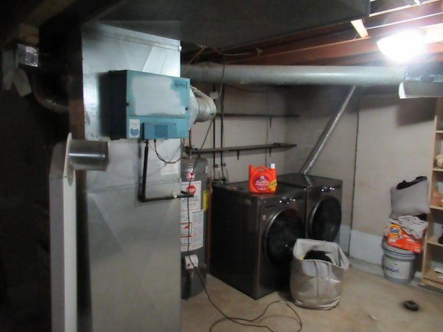 1881 Brimfield Rd, Columbus, OH 43229 - utilities with independent washer and dryer and water heater