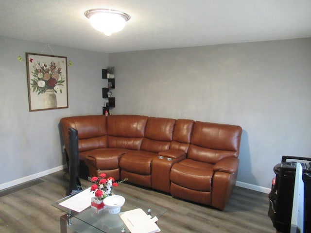 1881 Brimfield Rd, Columbus, OH 43229 - living room featuring wood finished floors and baseboards