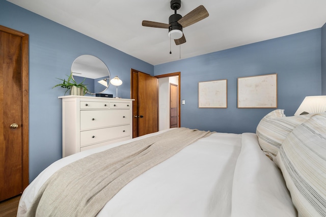 3287 Leighton Rd, Columbus, OH 43221 - bedroom with a ceiling fan