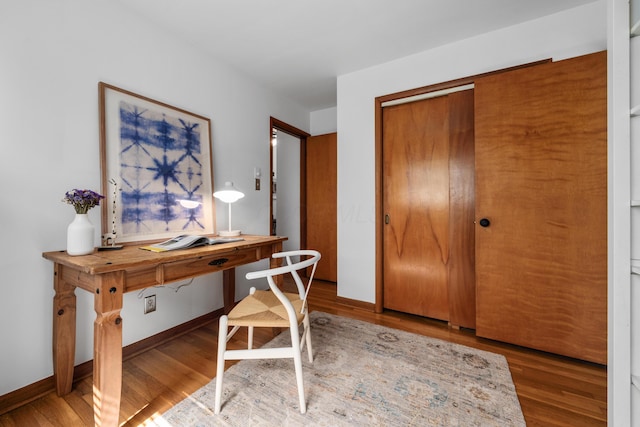 3287 Leighton Rd, Columbus, OH 43221 - home office with wood finished floors and baseboards