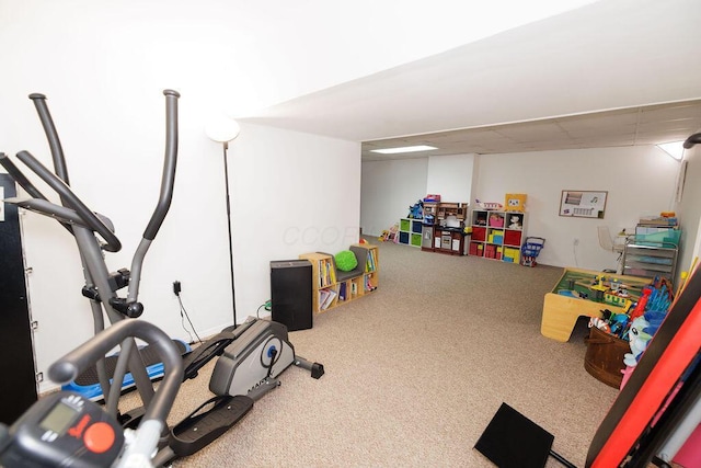 3790 Hunting Ln, Columbus, OH 43230 - exercise area featuring carpet