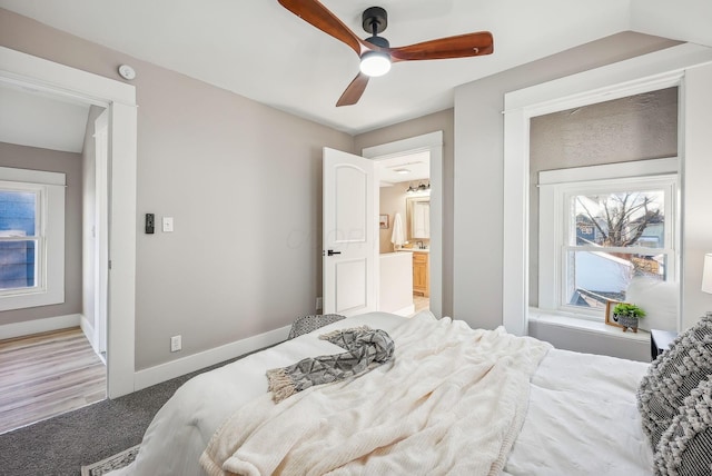 743 Reinhard Ave, Columbus, OH 43206 - bedroom featuring light carpet and a ceiling fan