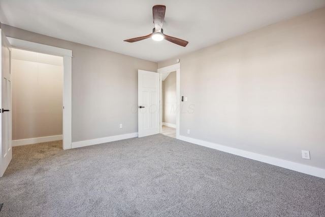 743 Reinhard Ave, Columbus, OH 43206 - unfurnished bedroom with carpet floors and a ceiling fan