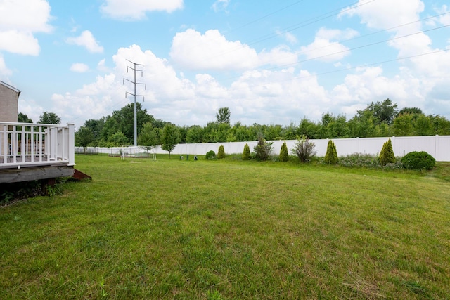 8101 Orange Station Loop, Lewis Center, OH 43035 - fenced backyard featuring a deck