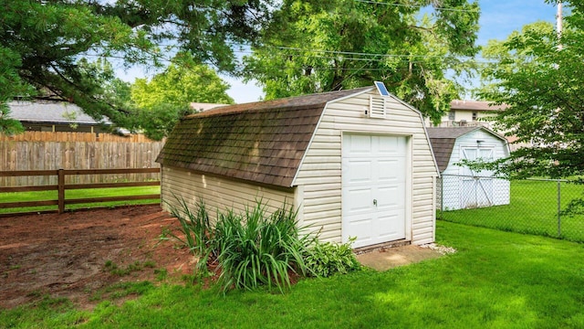 637 Livingston Ct, Heath, OH 43056 - view of shed with a fenced backyard