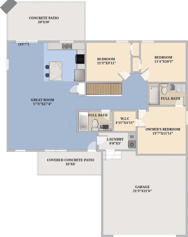 2499 Apple Valley Dr, Howard, OH 43028 - view of room layout
