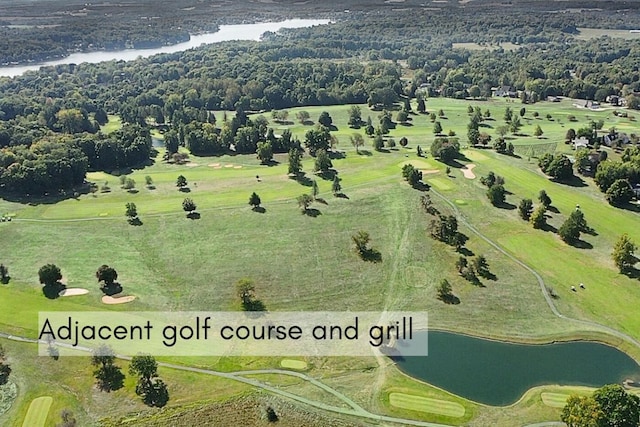 2499 Apple Valley Dr, Howard, OH 43028 - aerial view of property and surrounding area with a large body of water and a golf club