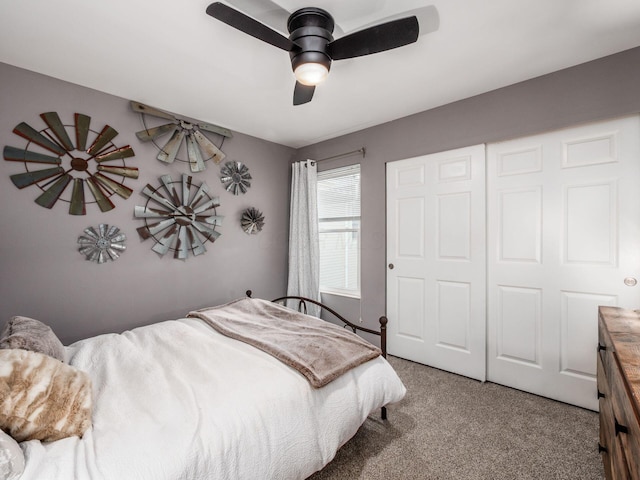 1243 Harrison Ave, Columbus, OH 43201 - bedroom featuring carpet flooring and a ceiling fan