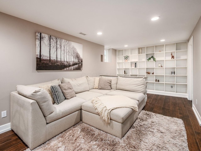 1243 Harrison Ave, Columbus, OH 43201 - living area with wood-type flooring and recessed lighting