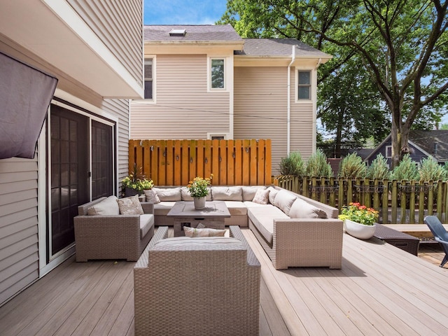 1243 Harrison Ave, Columbus, OH 43201 - wooden terrace featuring an outdoor hangout area