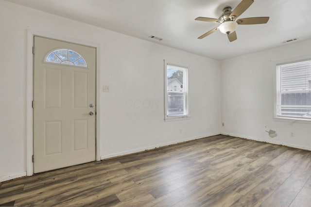846 4th St, Lancaster, OH 43130 - entryway featuring plenty of natural light and wood finished floors
