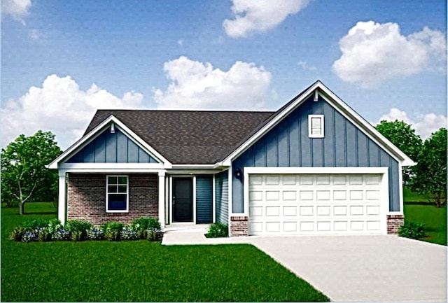 5316 Pear Lot 130, South Bloomfield, OH 43103 - craftsman-style house featuring brick siding, a garage, and a front lawn