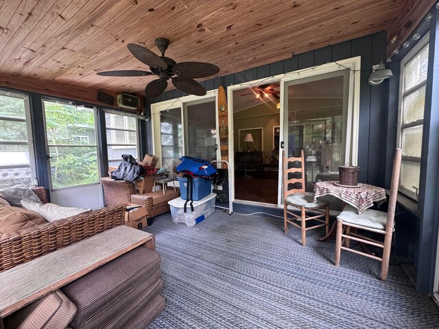 1470 S Riverview Rd, Malta, OH 43758 - sunroom with ceiling fan, healthy amount of natural light, and an outdoor hangout area