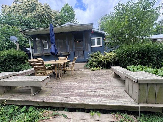 1470 S Riverview Rd, Malta, OH 43758 - wooden deck featuring outdoor dining space and area for grilling