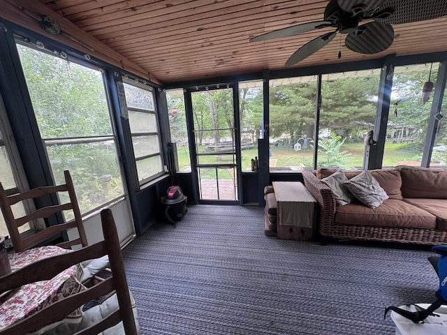 1470 S Riverview Rd, Malta, OH 43758 - sunroom / solarium with ceiling fan