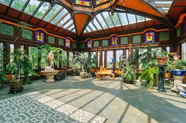 2475 Signal Hill Rd, Springfield, OH 45504 - sunroom / solarium featuring lofted ceiling and french doors