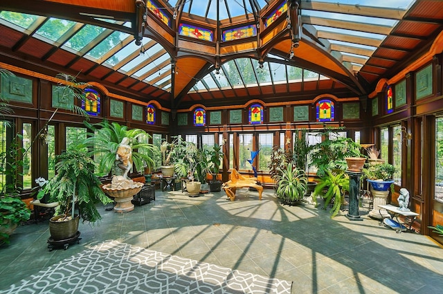2475 Signal Hill Rd, Springfield, OH 45504 - sunroom / solarium featuring vaulted ceiling