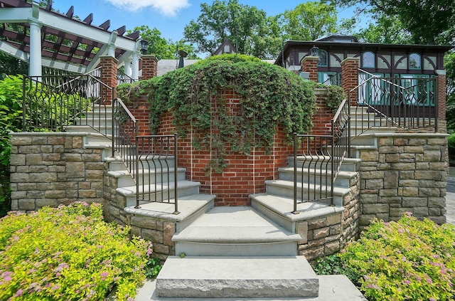 2475 Signal Hill Rd, Springfield, OH 45504 - doorway to property with brick siding