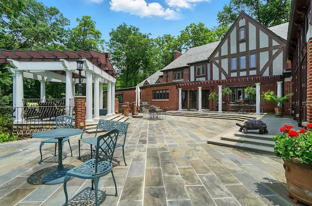 2475 Signal Hill Rd, Springfield, OH 45504 - view of patio / terrace with a pergola and outdoor dining area