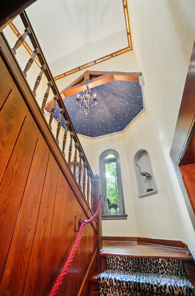 2475 Signal Hill Rd, Springfield, OH 45504 - staircase featuring baseboards