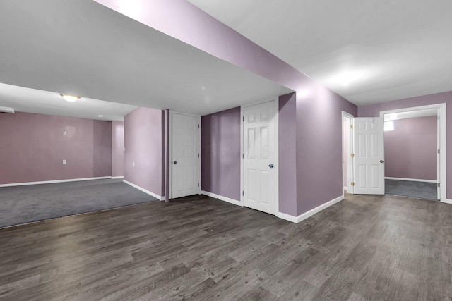 166 Rosewood Loop SE, Commercial Point, OH 43116 - finished basement with baseboards and wood finished floors