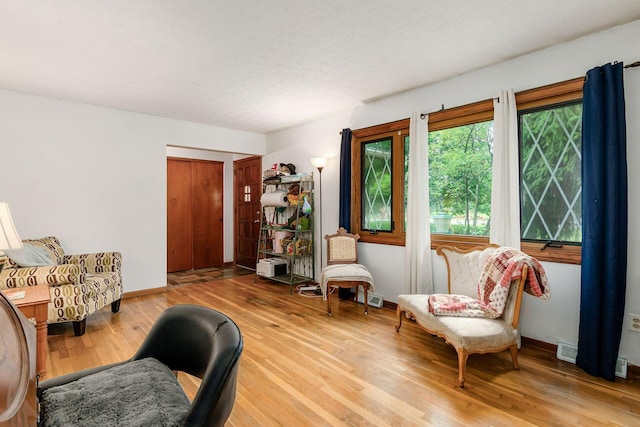 6103 Renner Rd, Columbus, OH 43228 - living area with wood finished floors and baseboards