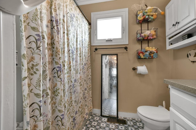 714 N Main St, Baltimore, OH 43105 - bathroom featuring vanity and a shower with shower curtain