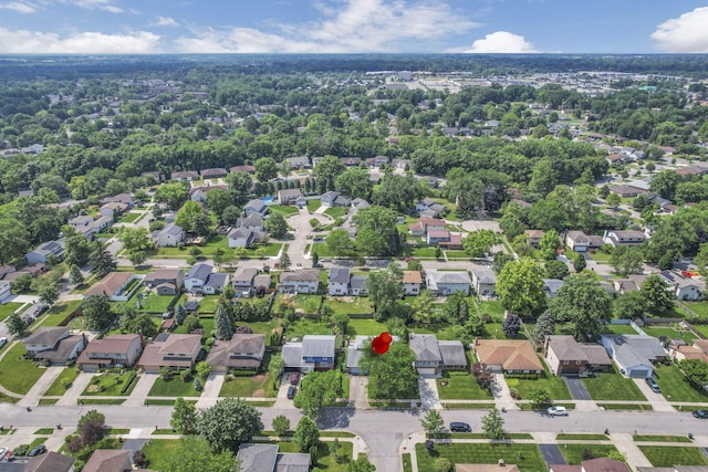 2809 Bella Via Ave, Columbus, OH 43231 - aerial overview of property's location featuring nearby suburban area