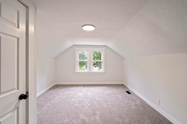 1430 Aberdeen Ave, Columbus, OH 43211 - bonus room featuring a textured ceiling, carpet flooring, and lofted ceiling
