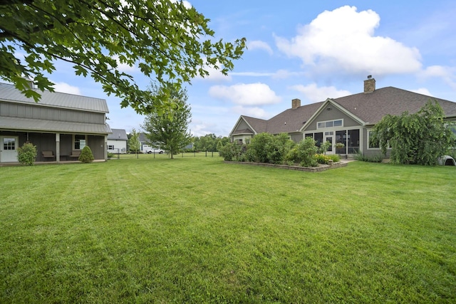 124 Dutch Ridge Way, Johnstown, OH 43031 - view of yard with a sunroom