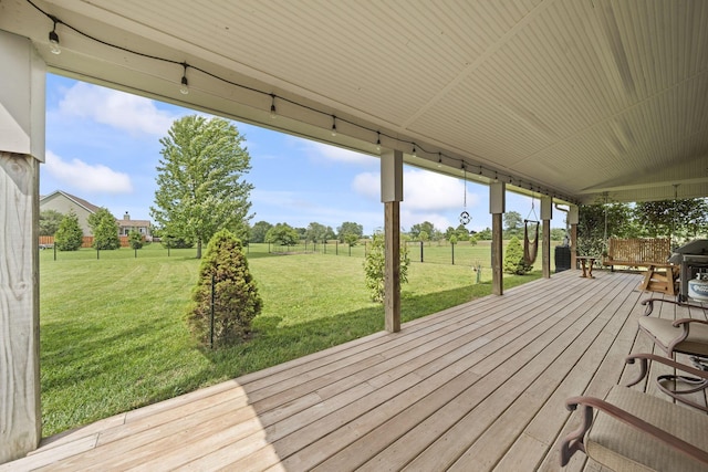 124 Dutch Ridge Way, Johnstown, OH 43031 - deck featuring a fenced backyard and grilling area