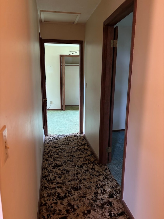 54 Appleview Ct, Howard, OH 43028 - hallway featuring attic access and carpet floors