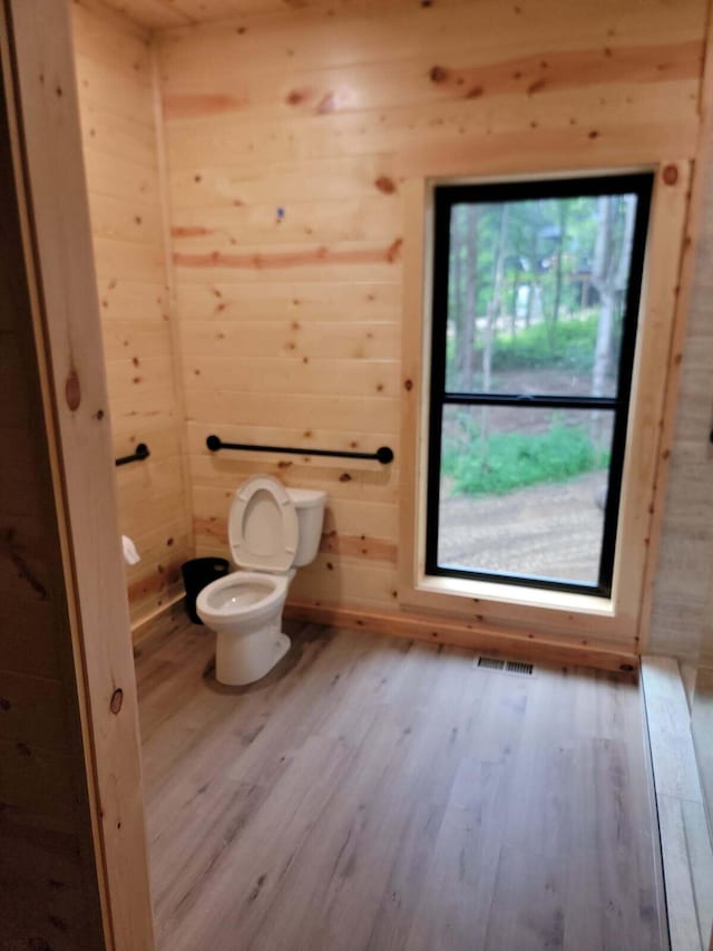 18358 Buckingham Rd, Logan, OH 43138 - bathroom with wood finished floors and wooden walls