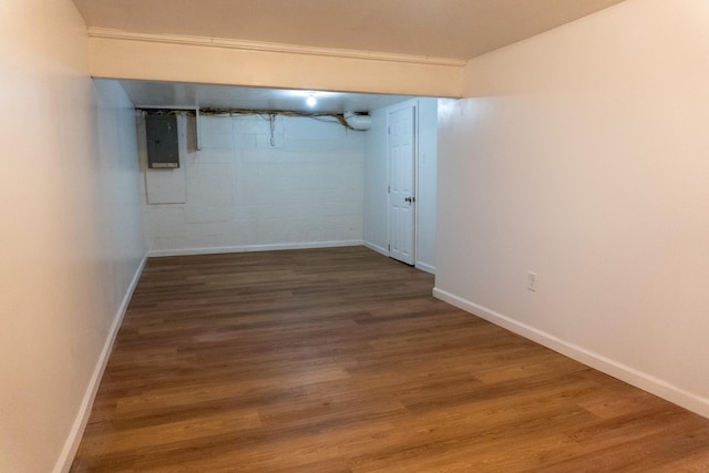 139 S Ashburton Rd, Columbus, OH 43213 - finished below grade area with electric panel and wood finished floors
